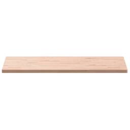 Berkfield Home Table Top 100x50x2.5 cm Rectangular Solid Wood Beech in Light Brown - thumbnail 4