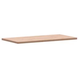 Berkfield Home Table Top 100x50x2.5 cm Rectangular Solid Wood Beech in Light Brown - thumbnail 3
