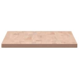 Berkfield Home Table Top 100x50x2.5 cm Rectangular Solid Wood Beech in Light Brown - thumbnail 5