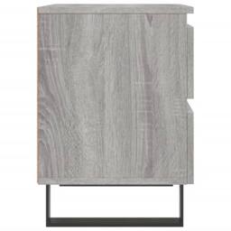 Berkfield Home Elegant Bedside Cabinets 2 pcs Grey Sonoma 40x35x50 cm Engineered Wood - Size: 40 x 35 x 50 cm - thumbnail 7