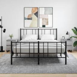 Berkfield Home Elegant Bedside Cabinets 2 pcs Grey Sonoma 40x35x50 cm Engineered Wood - Size: 40 x 35 x 50 cm - thumbnail 2