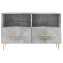 Berkfield Home TV Cabinet Concrete Grey 80x36x50 cm Engineered Wood - Size: 80 x 36 x 50 cm - thumbnail 5