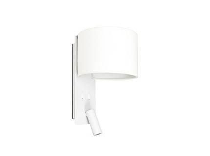 Netlighting Fold Wall Light White with Shade 1x E27 with Reading Light 3W - image 1