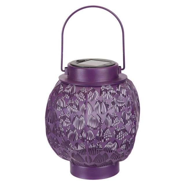 VFM e-Store Solar Lanterns for Garden 18cm x 15cm Purple X 1 - Size: 18 cm x 15 cm - image 1