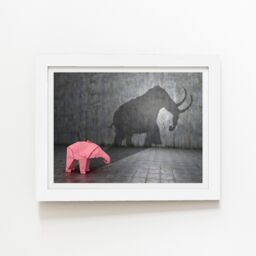 "Warren Reed - Designer Hidden Potential - Mammoth Framed Art Print in White - Size: W12"" x H16""" - thumbnail 2