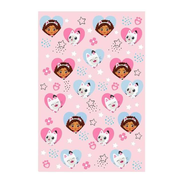Gabby's Dollhouse Fleece Gabby & Pandy Paws Blanket in Pink - Size: Crib - image 1