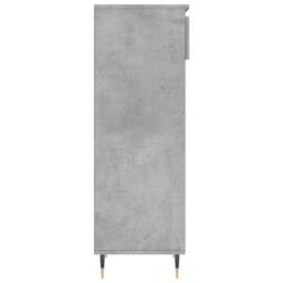 Berkfield Home Shoe Cabinet Concrete Grey 40x36x105 cm Engineered Wood - Size: 40 x 36 x 105 cm - thumbnail 7