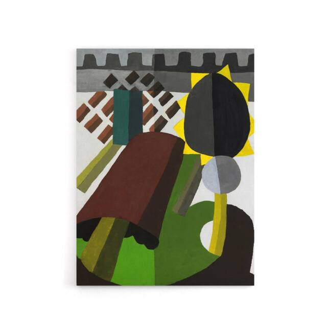 "Artery8 The Inn Abstract Landscape Painting Dove Canvas Wall Art - Size: W18"" x H24""" - image 1