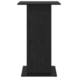 Berkfield Home Bar Table with Storage Black Oak 60x60x102 cm Engineered Wood - Size: 60 x 60 x 102 cm - thumbnail 6