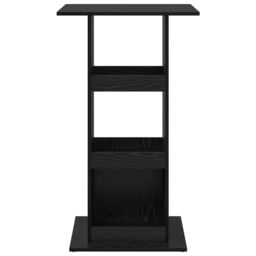 Berkfield Home Bar Table with Storage Black Oak 60x60x102 cm Engineered Wood - Size: 60 x 60 x 102 cm - thumbnail 5