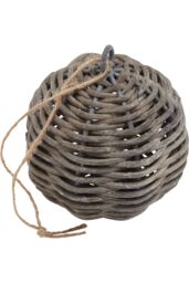 Hill Interiors The Noel Collection Wicker Bauble in Brown - thumbnail 2
