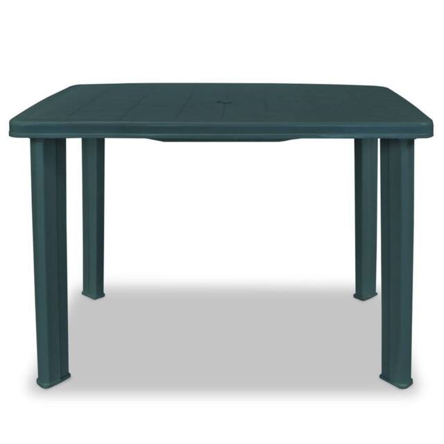 Berkfield Home Garden Table Green 101x68x72 cm Plastic - Size: 101 x 68 x 72 cm - image 1