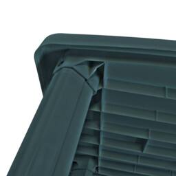Berkfield Home Garden Table Green 101x68x72 cm Plastic - Size: 101 x 68 x 72 cm - thumbnail 4
