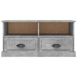 Berkfield Home TV Cabinet Concrete Grey 93x35.5x45 cm Engineered Wood - thumbnail 6