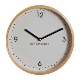 Orsina Compact & Lightweight Small Wall Clock, Sleek Clock In Kitchen, Modern Design Wall Clock For Indoor in White