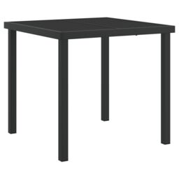 Berkfield Home 5 Piece Garden Dining Set Anthracite Steel in Black - thumbnail 5
