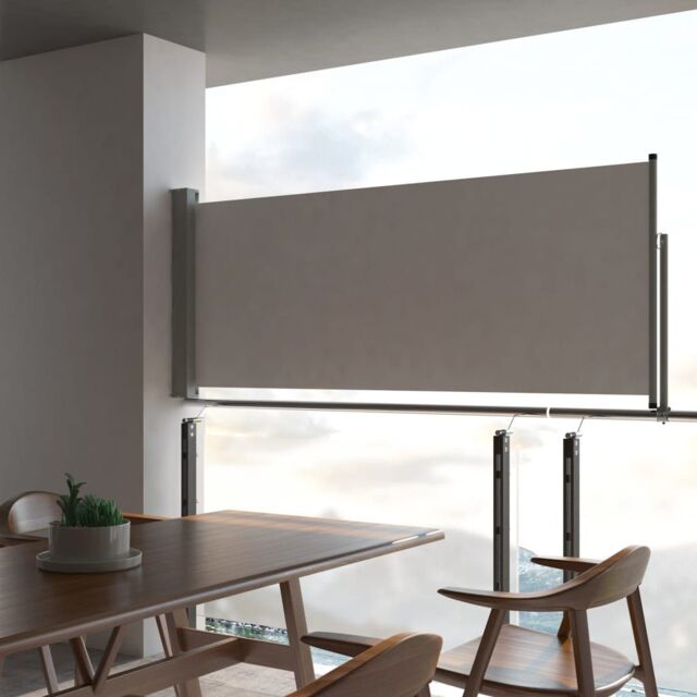 Berkfield Home Patio Retractable Side Awning 100 x 300 cm Grey - image 1