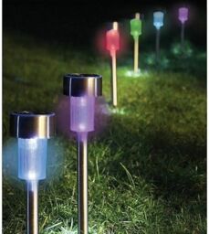Marco Paul 10 x Solar Powered Colour Changing LED Stake Lights - thumbnail 5