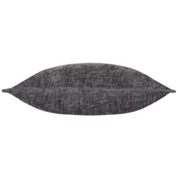 Evans Lichfield Buxton Chenille Reversible Rectangular Cushion in Charcoal - Size: 30 cm x 50 cm - thumbnail 2