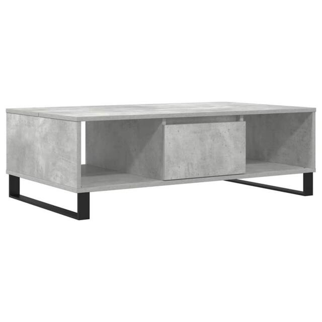 Berkfield Home Coffee Table Concrete Grey 104x60x35 cm Engineered Wood - Size: 104 x 60 x 35 cm - image 1