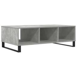 Berkfield Home Coffee Table Concrete Grey 104x60x35 cm Engineered Wood - Size: 104 x 60 x 35 cm - thumbnail 7