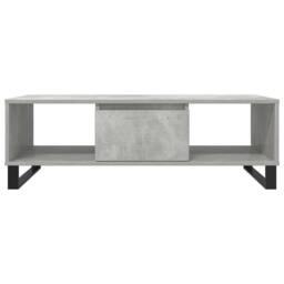 Berkfield Home Coffee Table Concrete Grey 104x60x35 cm Engineered Wood - Size: 104 x 60 x 35 cm - thumbnail 5