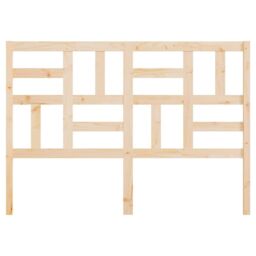Berkfield Home Bed Headboard 166x4x104 cm Solid Wood Pine in Brown - Size: 166 x 4 x 104 cm - thumbnail 4