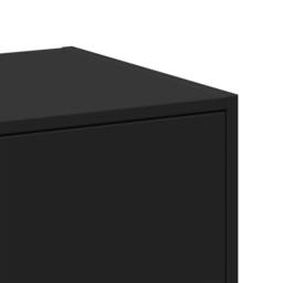 Berkfield Home Elegant Apothecary Cabinet Black 40x41x118 cm Engineered Wood - Size: 40 x 41 x 118 cm - thumbnail 8