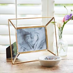 Paper High Anjana Reclaimed Glass & Gold Metal Photo Frame - Size: Small - thumbnail 4