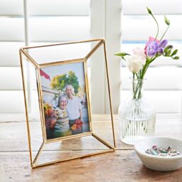 Paper High Anjana Reclaimed Glass & Gold Metal Photo Frame - Size: Small - thumbnail 5