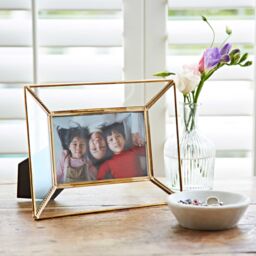 Paper High Anjana Reclaimed Glass & Gold Metal Photo Frame - Size: Small - thumbnail 2