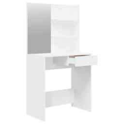 Berkfield Home Modern Dressing Table with Mirror White 74.5x40x141 cm - thumbnail 7