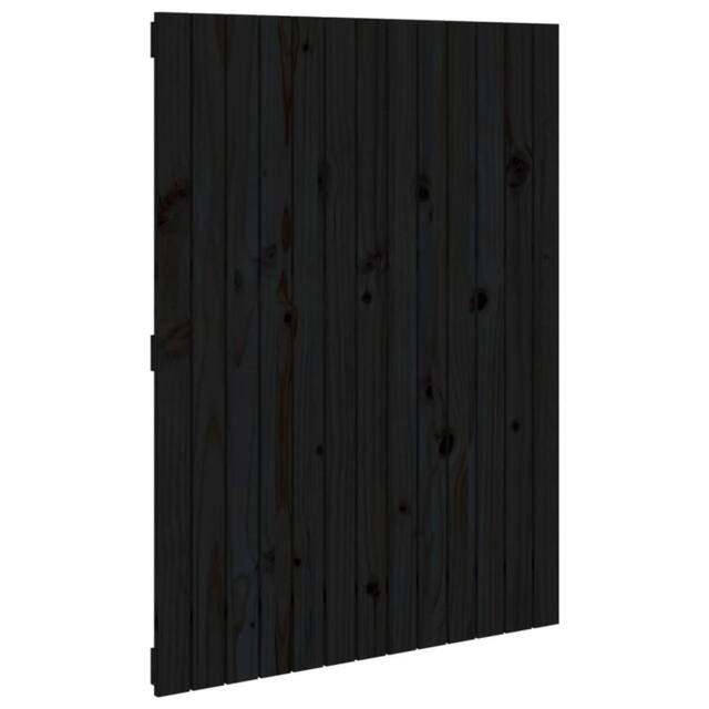 Berkfield Home Wall Headboard Black 82.5x3x110 cm Solid Wood Pine - image 1
