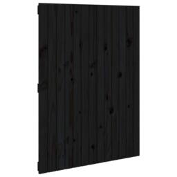 Berkfield Home Wall Headboard Black 82.5x3x110 cm Solid Wood Pine - thumbnail 1