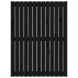 Berkfield Home Wall Headboard Black 82.5x3x110 cm Solid Wood Pine - thumbnail 4