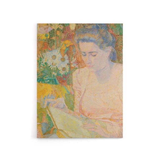 "Artery8 Mrs Marie Jeannette Floral Portrait Canvas Wall Art Print Toorop - Size: W18"" x H24""" - image 1