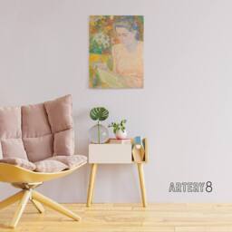 "Artery8 Mrs Marie Jeannette Floral Portrait Canvas Wall Art Print Toorop - Size: W18"" x H24""" - thumbnail 3