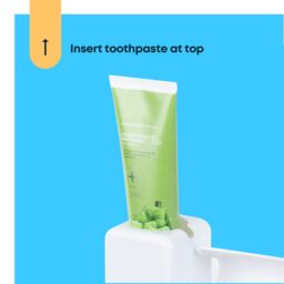 FINEWAY Automatic Toothpaste Dispenser with Holder in White - thumbnail 5