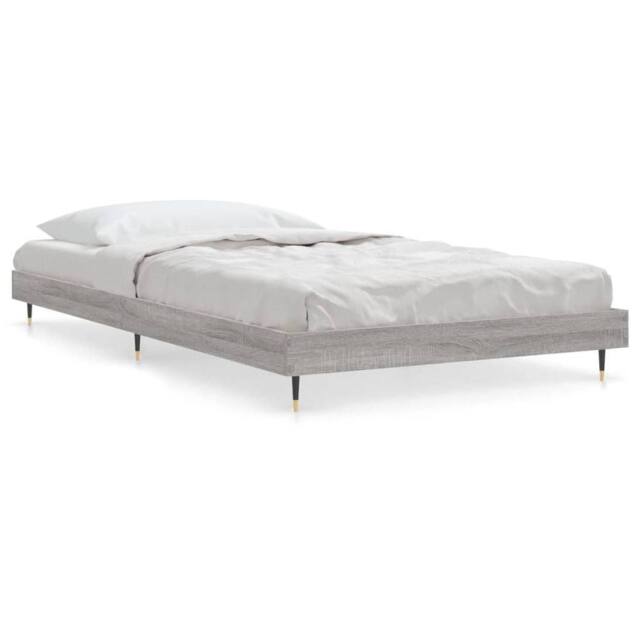 Berkfield Home Bed Frame Grey Sonoma 90x200 cm Engineered Wood - image 1