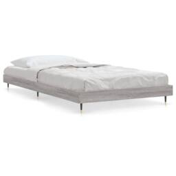 Berkfield Home Bed Frame Grey Sonoma 90x200 cm Engineered Wood - thumbnail 1