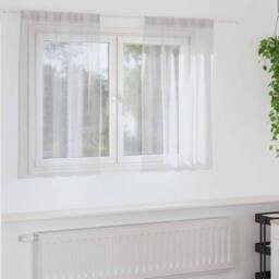 Berkfield Home Curtains with Curtains 2 pcs Light gray 140 x 140 cm Polyester in Light Grey - thumbnail 2