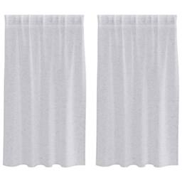 Berkfield Home Curtains with Curtains 2 pcs Light gray 140 x 140 cm Polyester in Light Grey