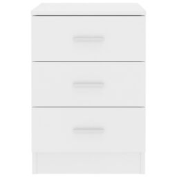 Berkfield Home Bedside Cabinets 2 pcs White 38x35x56 cm Engineered Wood - Size: 38 x 35 x 56 cm - thumbnail 5