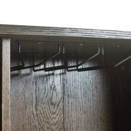 Cheshire Premium Skye Wine Cabinet in Dark Brown - thumbnail 7