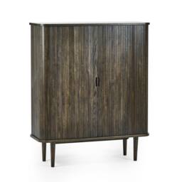Cheshire Premium Skye Wine Cabinet in Dark Brown - thumbnail 1
