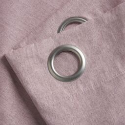 Luxury Living Linen Look Ring Top Blackout Curtains in Pink - Size: 229 cm width x 183 cm drop - thumbnail 4