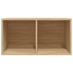 Berkfield Home Vinyl Storage Box Sonoma Oak 71x34x36 cm Engineered Wood in Brown - Size: 71 x 34 x 36 cm - thumbnail 6