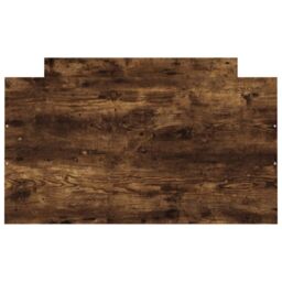 Berkfield Home Bed Frame with Headboard & Footboard Smoked Oak 90x190 cm Single in Brown - thumbnail 6