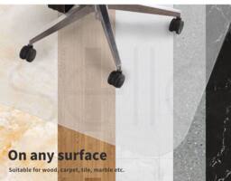 Marlow Office Chair Desk Mat Floor Computer Carpet Protector PVC Clear - thumbnail 7