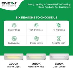 ENER-J T8 LED Nano Plastic Tube 150cms 22W 6000K (pack of 5 units) in White - Size: 25 cm diameter x 19 cm high - thumbnail 4
